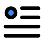 Paragraph Round SVG Icon